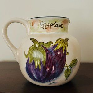 BAUM BROS "Style-Eyes" Fresco Mercado Collection Eggplant Pitcher